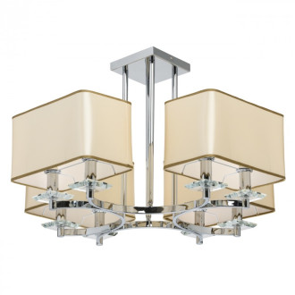 Suspension chromée elegance 8 ampoules 46 cm