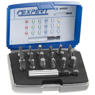 Boite d'embouts 1/4+ ACC EXPERT by Facom - 19 pièces - E113901