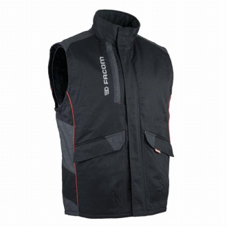 Gilet de travail bodywarmer matelassé FACOM Track Noir/Rouge Taille XL - FXWW5000E-XL