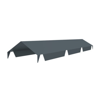 Faîtière double crantée de développé 610 mm pour tôle bac acier en couverture Joris Ide 