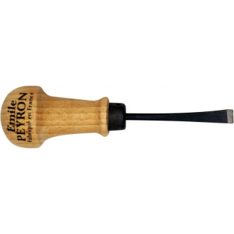 Fermoir droit de sculpteur en acier chrome trempé - EMILE PEYRON - 116A Fermoir droit de sculpteur en acier chrome trempé - EMILE PEYRON - 116A