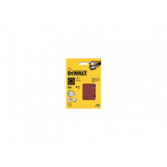 10 Feuilles abrasives DEWALT Grain 120 - 115 x 115 mm - DT3023