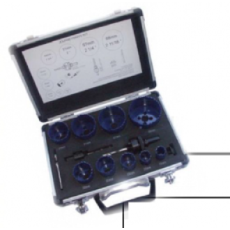 Coffret 9 scie trépan acier 19 à 67 mm Fisch Coffret 9 scie trépan acier 19 à 67 mm Fisch