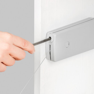 Mécanisme de porte Relevable Microwinch, 14kg, Acier et Plastique, Gris