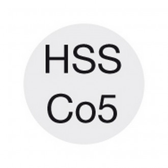 Foret hélicoïdal avec queue cylindrique, en acier à coupe rapide à 5 % de cobalt, type VA, DIN 338, surface sans revêtement, Ø h8 : 9,10 mm