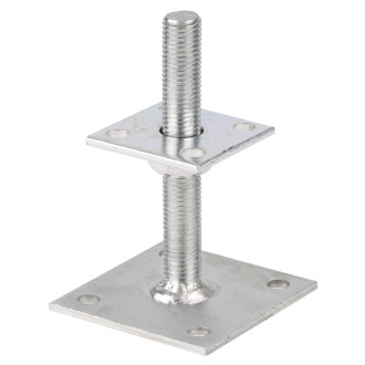 Sabot support poteau réglable 70/100 Galva Alberts - 218102