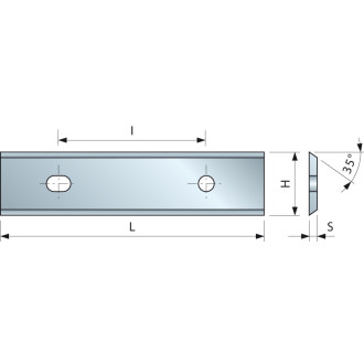 Plaquette 35° 50x12x1,5 i26 - f03fh02907 -cg08mfa310