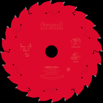 Lame pour scie circulaire portative sans fil freud - ø250 2,1/1,6 al30 z24 ba 5° - f03fs10063 -fr23w003mc