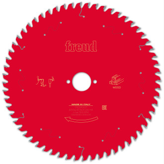 Lame pour scie circulaire portative freud - ø250 2,8/1,8 al30 z60 ba 10° - f03fs09776 -fr23w003t