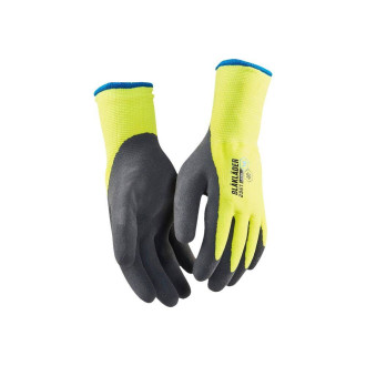 Gant de travail doublés latex trempé blaklader artisan jaune fluo 29611451 - Taille au choix