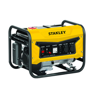Groupe électrogène stanley 2400w 6.5 cv 230v 196 cc 4t avr régulateur de tension 2 prises