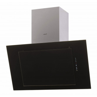 Cata hotte décorative inclinée thalassa 600xgbk a+ 60cm noire