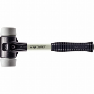 Maillet halder simplex tpe moyen avec boîtier en fonte malléable renforcée et manche en fibre de verre - d=80 mm - 3703.080