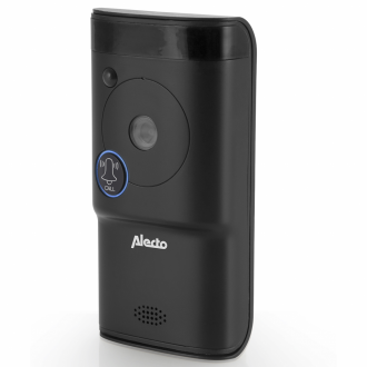Alecto Sonnette vidéo d'entrée Wi-Fi Noir DVC-1000