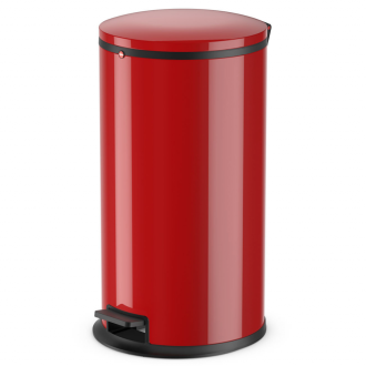 Hailo poubelle à pédale pure taille l 25 rouge 0530-040