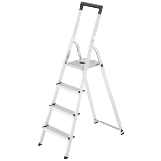 Hailo escabeau l40 4 marches 146 cm aluminium 8140-407