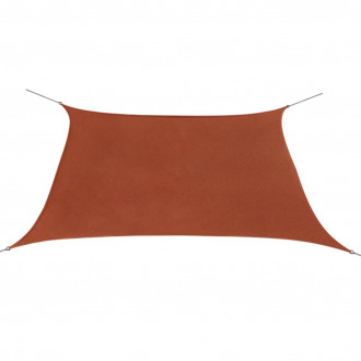 Vidaxl parasol en tissu oxford carré 3,6x3,6 m ocre marron