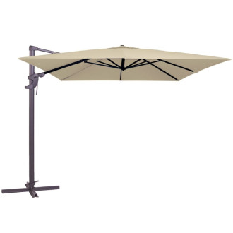 Madison parasol monaco flex 300 x cm écru carré pc10p016