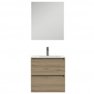 Tiger jeu de meuble de salle de bain loft 60 cm chêne blanc 1644313200