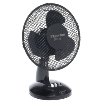 Bestron ventilateur de table noir  27 cm 20 w
