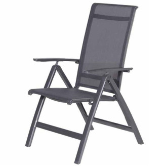 Garden impressions chaise de jardin inclinable gala gris 00300gt