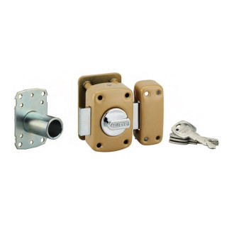 verrou de haute sûreté adriatic à bouton et cylindre 45 mm a2p* 4 clés