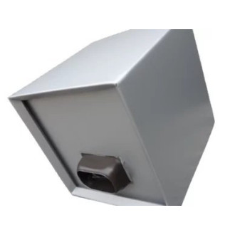 Boite à eau alu 200x200x210 - RAL 9006 Gris