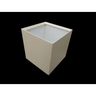 Boite à eau alu 400x400x400 - RAL 1015 Ivoire
