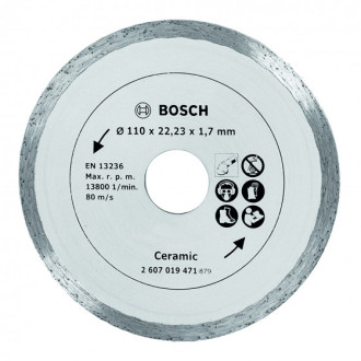Disque diamant pour carrelage BOSCH Ø110 mm - 2607019471