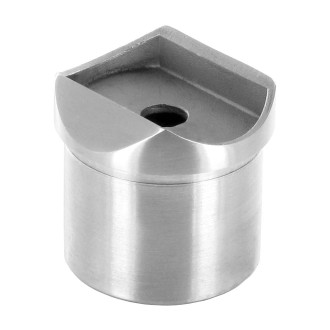 Raccord de jonction poteau-tube pour tube diam 42,4 x 2mm inox brossé aisi 316
