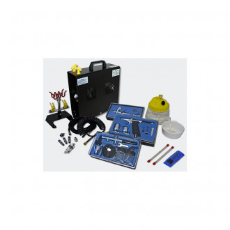 Kit compresseur airbrush aérographe professionnel avec trois pistolets Helloshop26 2016024