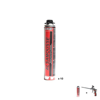 Kit Mousse PU - 10 Alsamousse + 1 pistolet + 1 nettoyant Alsamousse N - KIT00491