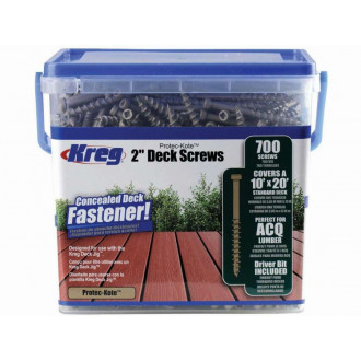 Vis terrasse kreg protec-kote - l.51 mm - 700 pièces - sdk-c2w-700