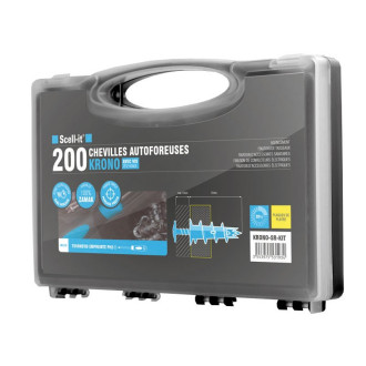 Kit 200 chevilles autoforeuses + vis - SCELL-IT - KRONO-SR-KIT