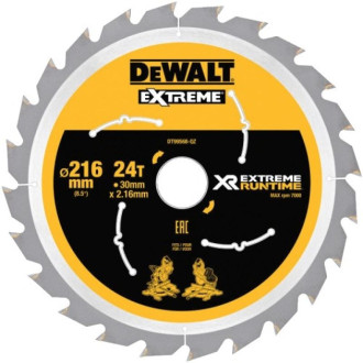 Lames de scie à onglet ø 216 mm alésage 30 mm 60 dents xr extreme runtime