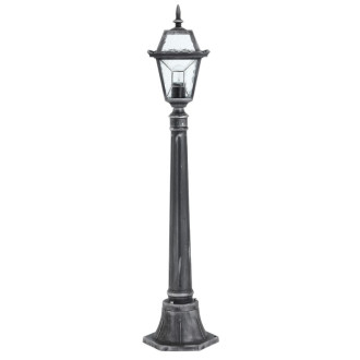 Lampadaire riverdale, argent brossé et verre
