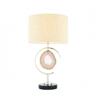 Lampe agate, avec abat-jour