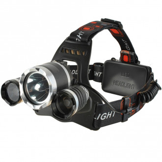 Lampe frontale rechargeable 3 leds