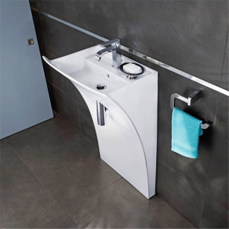 Lavabo céramique allure blanc sarreguemines