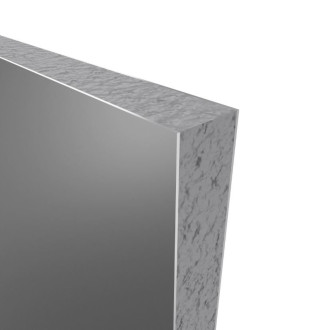 Lot de 2 Panneaux muraux aluminium Gris 90+120×210 cm avec profilés anodise brillant - WALL’IT Aurlane - FAC381