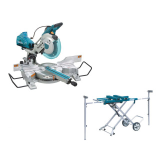 Scie radiale DXT laser Ø 260 mm + Chariot-établie MAKITA LS1016FLBCHARIOT