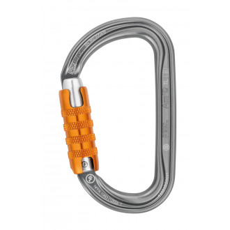 Mousqueton petzl am'd - asymétrique léger  - fermeture triple action - m34a tl
