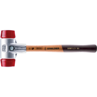 Maillets simplex, avec boîtier en aluminium et manche en bois, ø 30, plastique