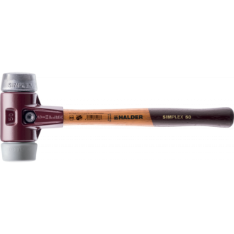 Maillets simplex, avec boîtier en fonte malléable et manche en bois, ø 30, tpe moyen / métal doux