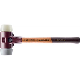 Maillets simplex, avec boîtier en fonte malléable et manche en bois, ø 50, tpe moyen / nylon