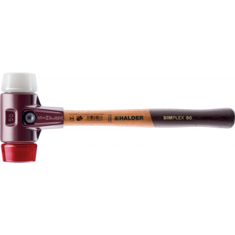 Maillets simplex, avec boîtier en fonte malléable et manche en bois, ø 60, plastique / superplastique