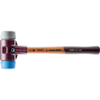 Maillets simplex, avec boîtier en fonte malléable et manche en bois, ø 60, tpe moyen / tpe souple