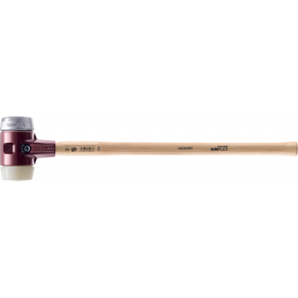 Maillets simplex, avec boîtier en fonte malléable et manche en bois, ø 80 / manche 700 mm, nylon / métal doux