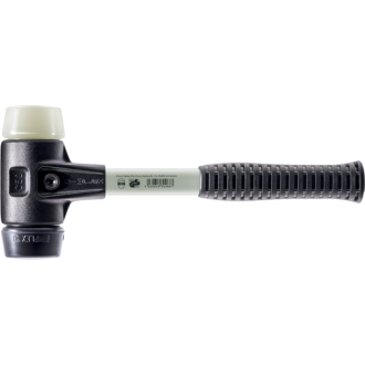 Maillets simplex, avec boîtier en fonte malléable renforcée et manche en fibre de verre, ø 30, caoutchouc chargé / nylon