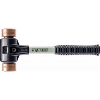 Maillets simplex, avec boîtier en fonte malléable renforcée et manche en fibre de verre, ø 30, cuivre